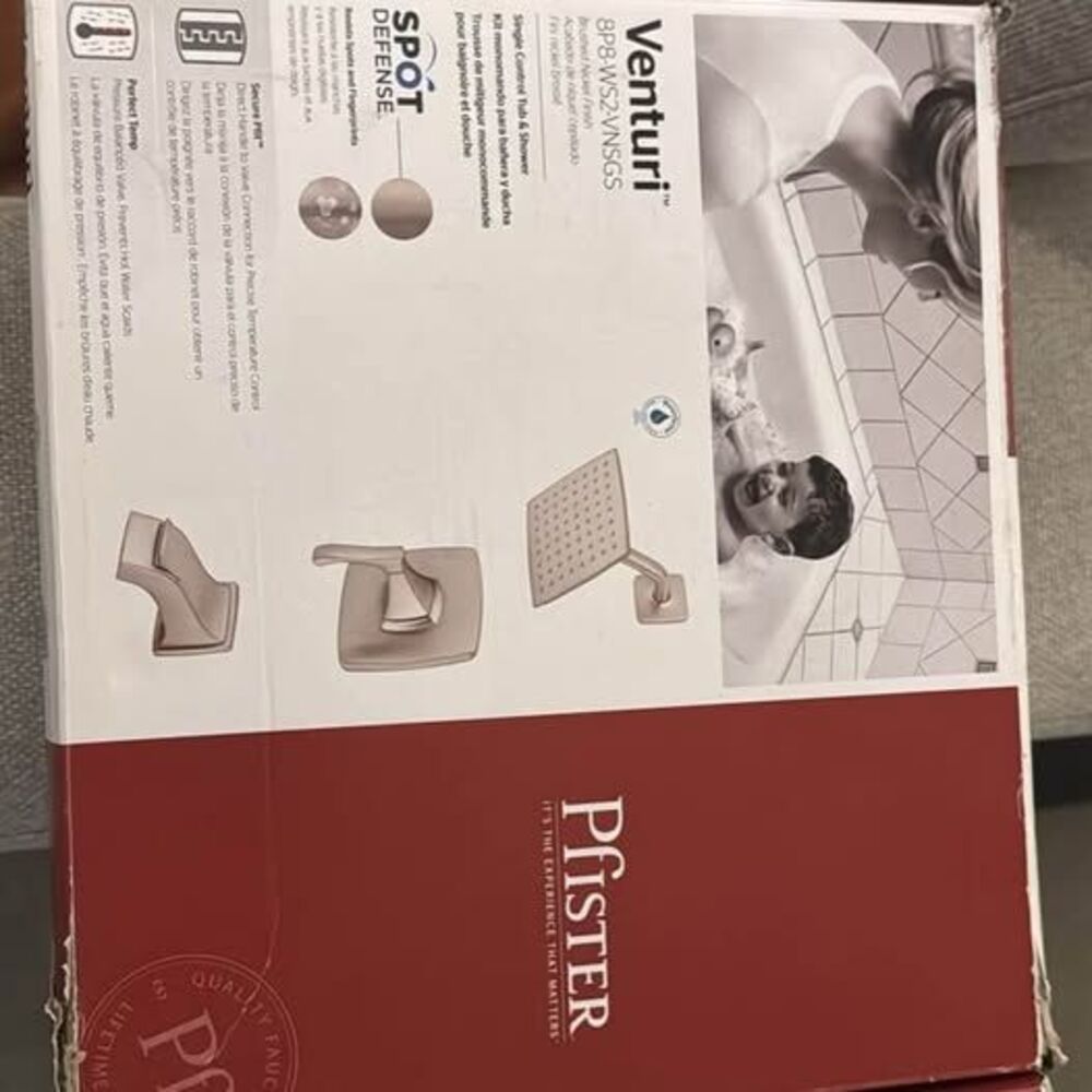 Pfister Venturi 8P8-WS2-VNSGS Single Control Tub & Shower Brushed Nickel never u